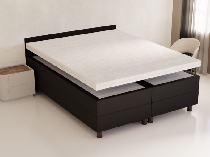 Talalay latex Supreme topper zijaanzicht dicht