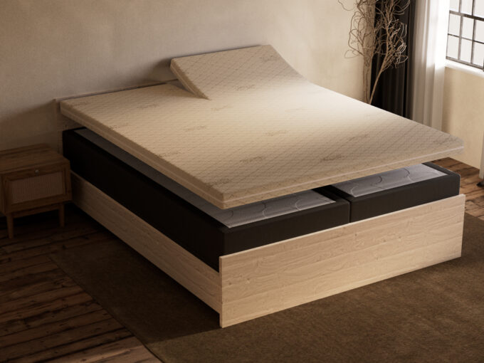 Vita® Talalay Latex topdekmatras 100% natuurlijk met split schuin dicht