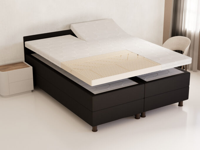 Vita® Talalay Latex topdekmatras Supreme schuin open